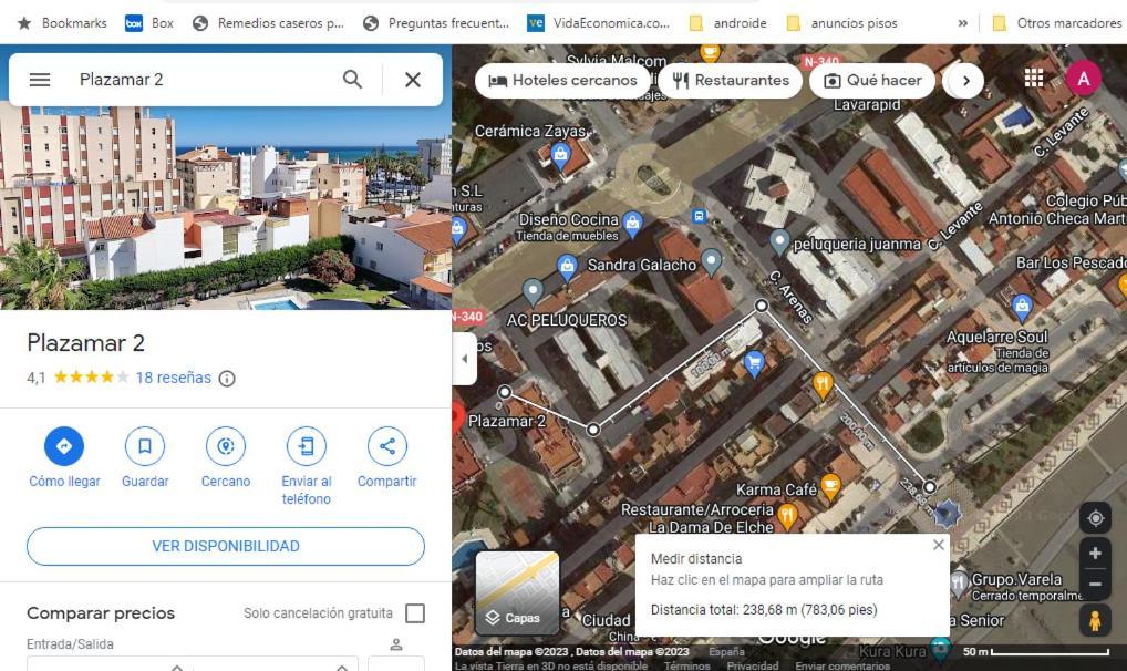 1 Hab, Confort 4 Plazas A 180M Playa, Plazamarcentro 2 トレ・デル・マール エクステリア 写真